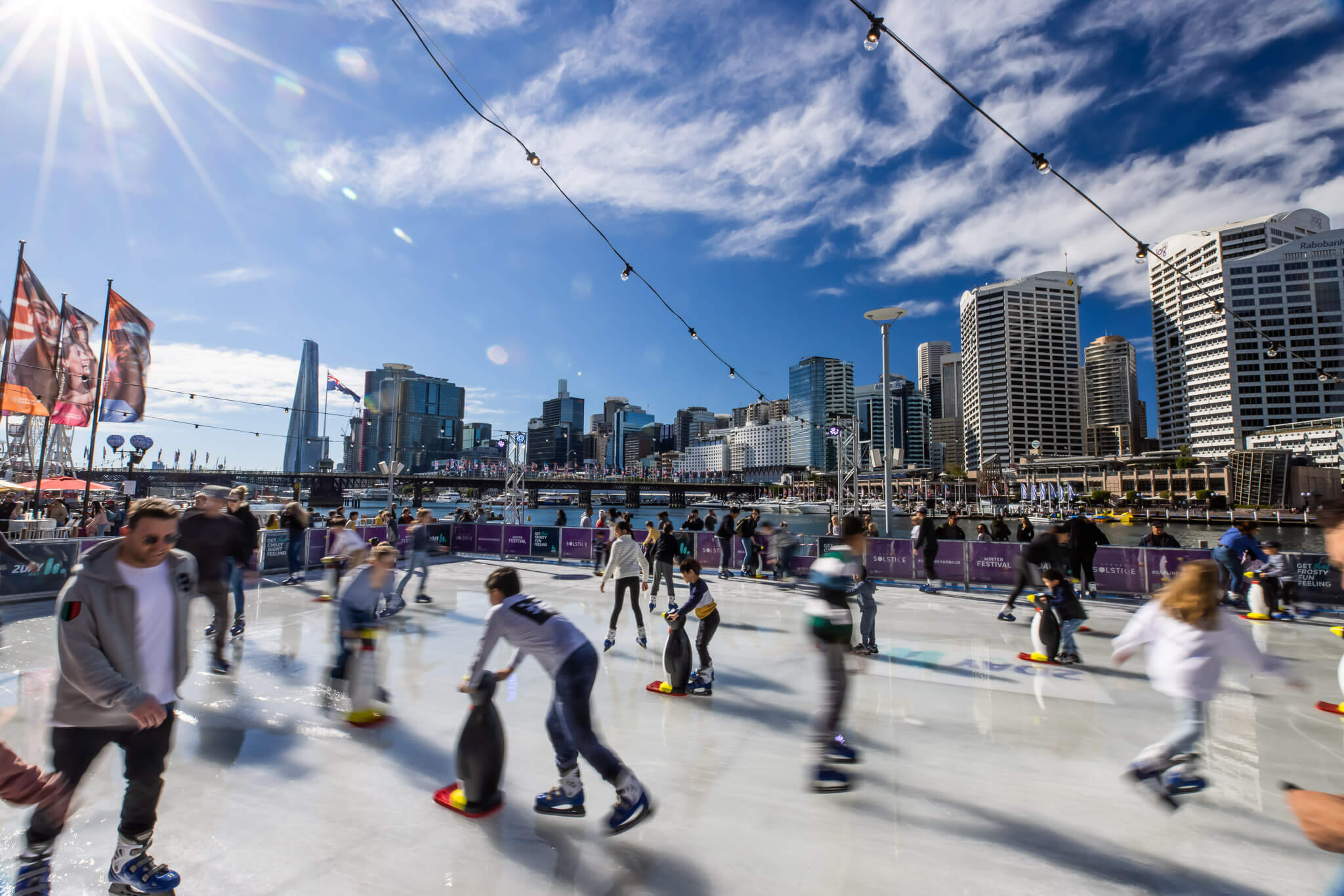 Ice Skating Rink Christmas Orlando 2022 Darling Harbour | Winter Festival Ice Skating Rink | Darling Harbour